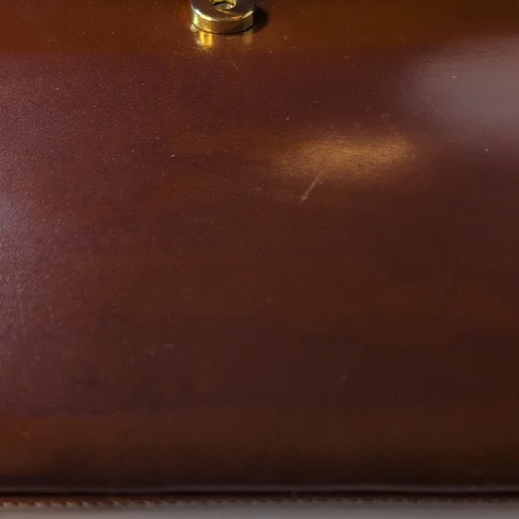 Bally Vintage Chestnut Brown Leather Top-Handle Satchel 1970's - Picture 12 of 14